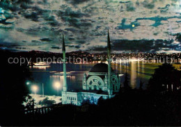 72623778 Istanbul Constantinopel The Mosque Of Dolmabahce And Bosphorus At Night - Turkey