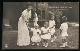 AK Grossherzogin Alexandra Von Mecklenburg Mit Ihren Kindern, Erbgrossherzog  - Royal Families