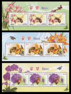 North Korea 2013 Mih. 6002/04 Fauna. Bees (3 M/S) MNH ** - Korea (Nord-)