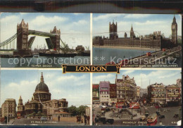 72614725 London Tower Bridge Westminster Bridge Parliament St Pauls Cathedral Pi - Altri & Non Classificati