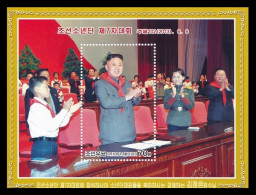 North Korea 2013 Mih. 6022 (Bl.868) Kim Jong Un And Delegates Of The Korean Children's Union MNH ** - Korea (Nord-)