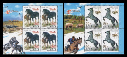 North Korea 2013 Mih. 6023/24 Fauna. Horses (2 M/S) MNH ** - Corée Du Nord