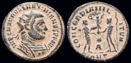 Maximianus Herculius AE Radiatus Jupiter Presents Victory On Globe To Emperor - La Tetrarchía Y Constantino I El Magno (284 / 307)