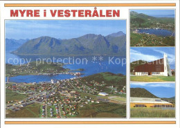 72580129 Melbu Vesteralen Fliegeraufnahme Teilansichten Fredvang Lofoten Insel - Norway