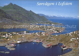 72580079 Sorvagen Lofoten Fliegeraufnahme Lofoten Insel - Norvège