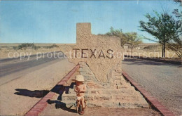 72579862 Texas_US-State Stone Marker Und Kleinkind - Autres & Non Classés