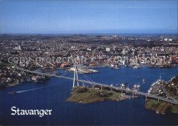 72576614 Stavanger Utsikt Over Byen Med Bybrua I Forgrunnen Bruecke Fliegeraufna - Norway