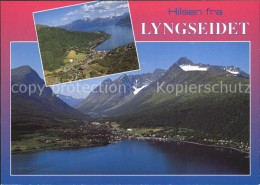 72576588 Lyngseidet Landschaftspanorama Gebirge Fliegeraufnahme Norwegen - Noorwegen