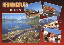72576502 Henningsvaer Ortsmotive Hafen Fliegeraufnahme Norwegen - Norway