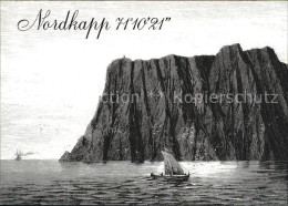 72576474 Nordkapp Nordkap Norge Etter Et Gammelt Trykk Fra Ca 1875 Zeichnung Kue - Noorwegen
