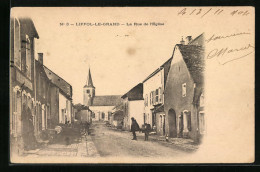 CPA Liffo-le-Grand, La Rue De'Eglise  - Other & Unclassified