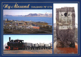 72576384 Alesund Panorama Dampflokomotive Denkmal Amundsen Dietrichson Alesund - Noruega
