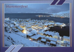 72576374 Hammerfest Blick Ueber Den Hafen Nachtaufnahme Hammerfest - Norwegen