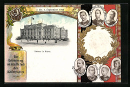 AK Hamburg-Altona, Besuch Des Kaiserpaares 1904, Rathaus  - Altona