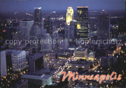 72556381 Minneapolis_Minnesota Fliegeraufnahme Bei Nacht - Autres & Non Classés