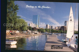 72555725 Boston_Massachusetts Sailing Dock On The Charles River - Otros & Sin Clasificación