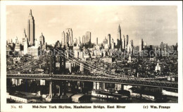 71942501 New_York_City Skyline Manhattan Bridge East River - Autres & Non Classés