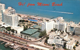 71942250 Miami_Beach Strand Hotels Fliegeraufnahme - Andere & Zonder Classificatie