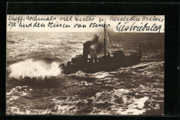 AK Torpedoboot In Hoher See  - Oorlog
