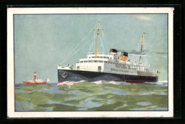 Künstler-AK Kriegsschiff SS Prince Léopold  - Dampfer
