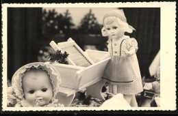 Fotografie Spielzeug, Puppe Mit Waschzuber & Baby-Puppe  - Altri & Non Classificati