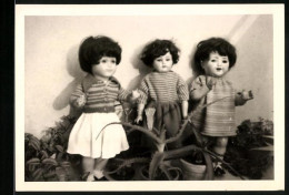 Fotografie Spielzeug, Puppen Zwischen Zimmerpflanzen Stehend  - Autres & Non Classés