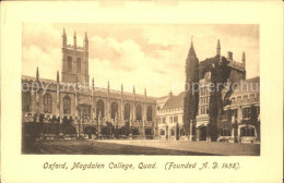 71941050 Oxford Oxfordshire Magdalen College Quad Founded 1458 Frith's Series  - Autres & Non Classés