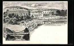 Künstler-AK Wien, Georg Groiers Restaurant Auf Der Sofien-Alpe  - Other & Unclassified