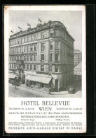 AK Wien, Hotel Bellevue, Vis-a-vis Franz Josef-Bahnhof  - Autres & Non Classés