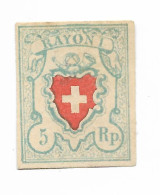 SWITZERLAND Sc# 9 Mint FORGERY - Unused Stamps