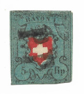 SWITZERLAND Sc# 7 Used Very Good! - Used Stamps