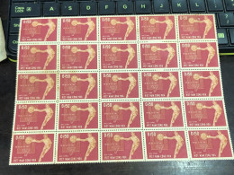 Vietnam South Sheet Stamps Before 1975(0$ 50 Physical Culture1965) 1 Pcs25 Stamps Quality Good - Vietnam