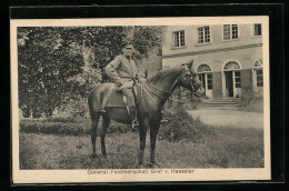 AK Heerführer General-Feldmarschall Graf Von Häseler Zu Pferde  - War 1914-18