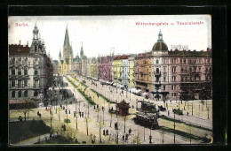 AK Berlin, Strassenbahnen Auf Dem Wittenbergplatz Und Der Tauenzienstrasse  - Tramways