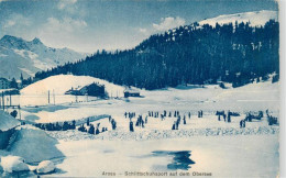 13958162 Arosa_GR Eislaufbahn Schlittschuhsport Auf Dem Obersee Winterpanorama - Autres & Non Classés