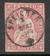 SWITZERLAND Mi# 15IIB YM B Used - Used Stamps