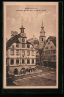 AK Vaihingen A. E., Marktplatz Mit Rathaus, Kirche Und Schloss  - Autres & Non Classés