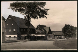 Fotografie Brück & Sohn Meissen, Ansicht Bärenfels I. Erzg., Strassenpartie Im Oberern Teil  - Lieux