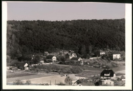 Fotografie Brück & Sohn Meissen, Ansicht Diesbar-Nieschütz A. D. Elbe, Blick Auf Den Ort Mit Wohnhäusern  - Places