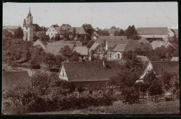 Fotografie Brück & Sohn Meissen, Ansicht Schmannewitz I. Sa., Blick Auf Den Ort Mit Kirche  - Lieux