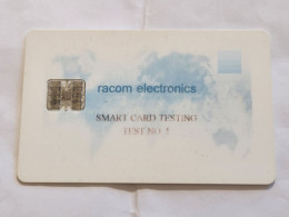 ISRAEL-RACOM ELECTRONICS-SMART CARD TESTING TEST NO-1-EXPANSIVE CARD+5CARD PREPIAD FREE - Israele