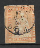 SWITZERLAND Yv# 29b USED With A Little Thin BASEL - Usados