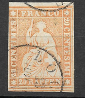 SWITZERLAND Yv# 29a USED LOCARNO VF - Used Stamps