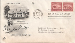 USA, Feb 22 1956, 1 1/2c Regular Postage Series Of 1954-56 - 1951-1960