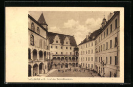 AK Neuburg A. D., Hof Der Schlosskaserne  - Neuburg