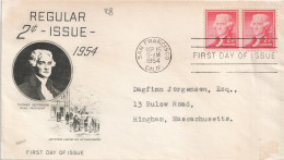 USA, Sep  15 1954, Regular 2c Issue 1954 - 1951-1960