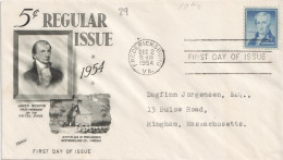 USA, Dec 2 1954, 5c Regular Issue 1954 - 1951-1960