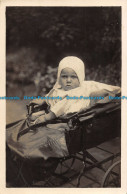 R059053 Little Baby Sitting In A Pram. Old Photography - World