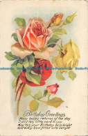 R059054 Birthday Greeting Card. Many Happy Returns Of The Day. 1929 - World