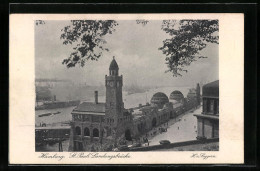 AK Hamburg-St. Pauli, 31. Deutscher Philatelistentag Und Postwertzeichen-Ausstellung 1925, Landungsbrücke, Ganzsache  - Sellos (representaciones)